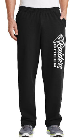 Open Bottom Fleece Sweatpants (2 color options)