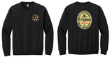 Crew Neck Sweatshirt Round Left Chest (4 color options)