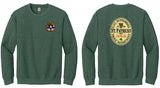 Crew Neck Sweatshirt Round Left Chest (4 color options)