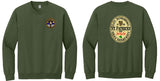 Crew Neck Sweatshirt Round Left Chest (4 color options)