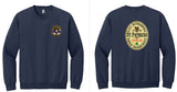 Crew Neck Sweatshirt Round Left Chest (4 color options)