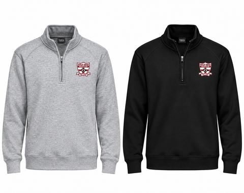Embroidered 1/4 Zip Sweatshirt