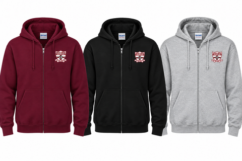 Embroidered Full Zip Hoodie