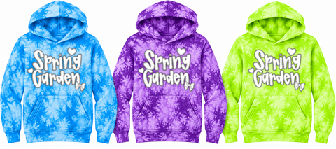 Crystal Tie-Dye Hooded Sweatshirt