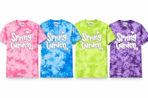 Port & Co® Crystal Tie-Dye Tee Fun Girl Design