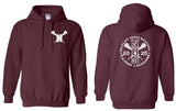 Hooded Sweatshirt W/Back Design (4 Color Options)