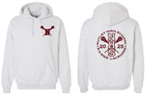Hooded Sweatshirt W/Back Design (4 Color Options)