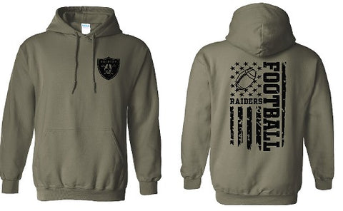 FOOTBALL Flag Design Hooded Sweatshirt