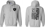 FOOTBALL Flag Design Hooded Sweatshirt