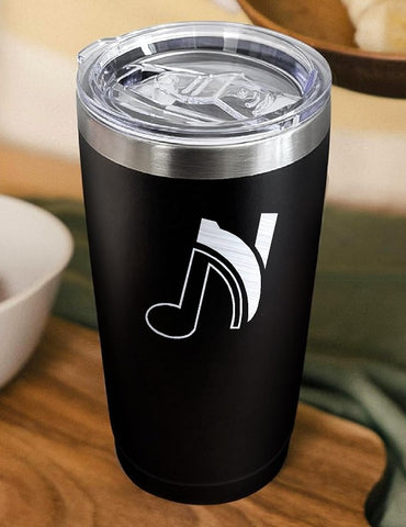 Laser Engraved 20oz Beverage Tumbler with slider lid