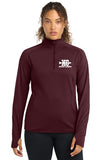 Ladies Performance 1/4 Zip Sweatshirt Embroidered