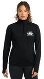 Ladies Performance 1/4 Zip Sweatshirt Embroidered