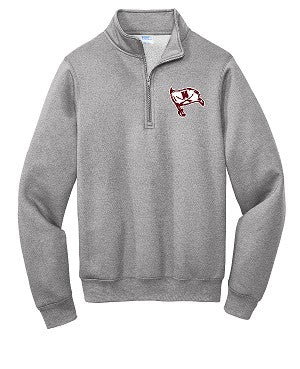 Embroidered 1/4 Zip Sweatshirt