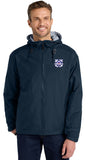 Embroidered Wind and Water Resistant Hooded Jacket (Non-Uniform)