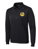 Flag Badge Performance Long Sleeve Polo Embroidered (4 color options)