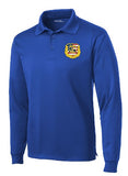 Flag Badge Performance Long Sleeve Polo Embroidered (4 color options)
