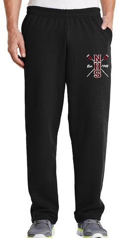 Open-Bottom Sweatpants