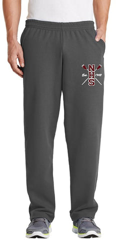 Open Bottom Fleece Sweatpants