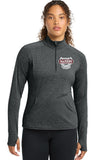 Ladies Performance 1/4 Zip Sweatshirt Embroidered