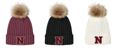 EMBROIDERED POM-POM HAT