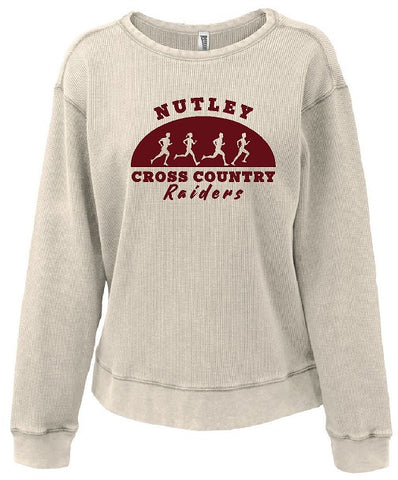 Womens mini waffle crew
