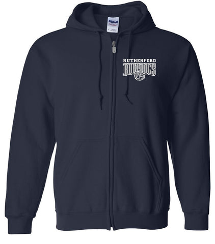 Embroidered Full Zip Hoodie (Choice of Logo)