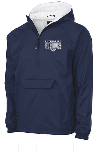 Embroidered Classic Solid Pullover Wind and Water Resistant (Choice of Logo)