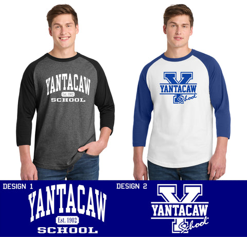 Yantacaw Three-Quarter Sleeve Baseball Jersey