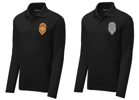 BFD Performance Long Sleeve Polo Embroidered Capt Badge
