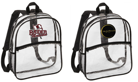 Clear Backpack (choice of logo)