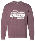 Baseball Crew Neck Sweatshirt (4 color options)