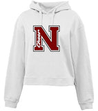 Crop Fleece Hoodie Cheer logo cf