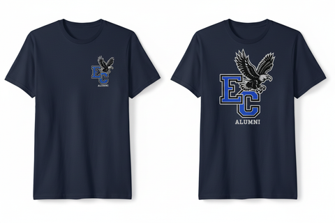 EC Alumni Navy Gildan 8000 Tee