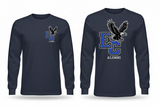 EC Alumni Navy Gildan 8400 Long Sleeve