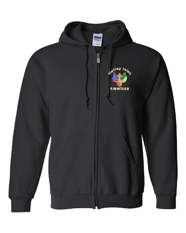 Embroidered Full Zip Hoodie (3 colors)