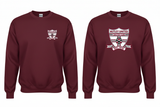Gildan 18000 - Maroon - Standard Logo