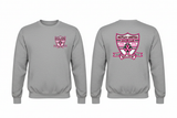 Gildan 18000 - Sport Grey - Pink Logo