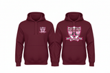 Gildan 18500 - Maroon - Hood Down