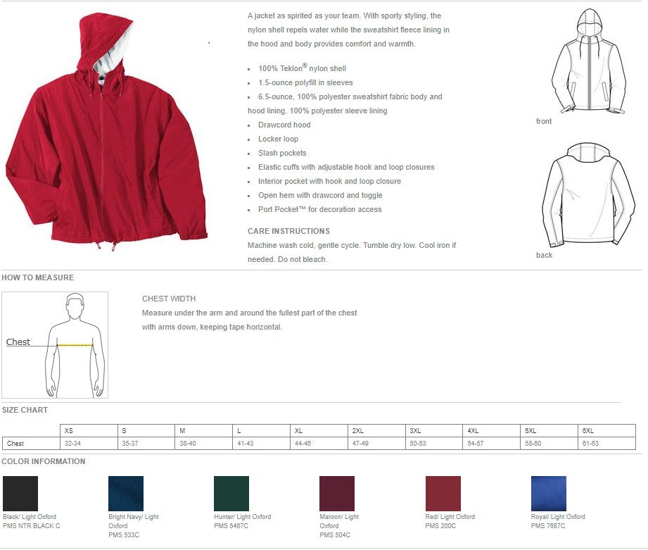 Vent Label Injacket Embroidered Wind and Water Resistant Jacket – Sign Explosion LLC