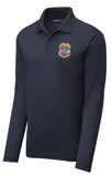Performance Long Sleeve Polo Embroidered (3 color options)