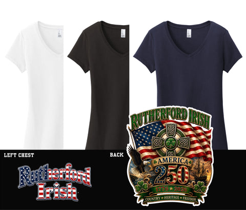 Ladies  V-neck Tee