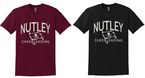 Short Sleeve T-Shirt Nutley Cheerleading (2 Color Options)