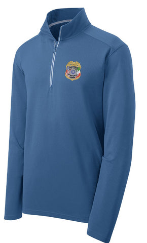 Embroidered Mens Performance 1/4-Zip Pullover (4 color options)