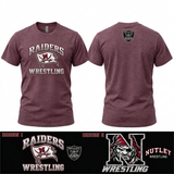 NL6210 Heather Maroon with Design 1