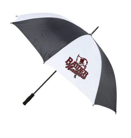 60 inch Raider Nation Golf Umbrella Black and White Umbrella