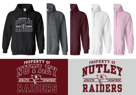 Nutley Raiders Flag Hooded Sweatshirt (5 Color Options)