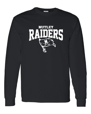 Nutley Raiders Flag Long Sleeve T (4 Color Options)