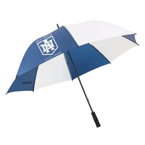 60 inch Nutley American Golf Umbrella Blue and White Umbrella