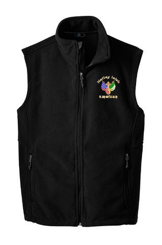 Embroidered Fleece Vest (2 color options)