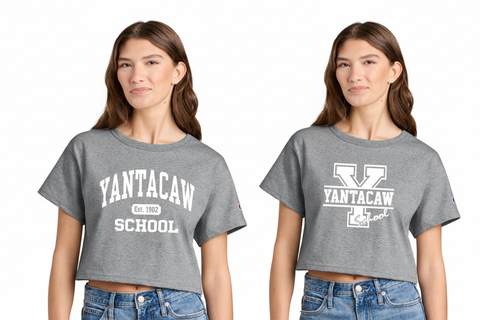 Yantacaw Grey Shirt Two Models Side by Side